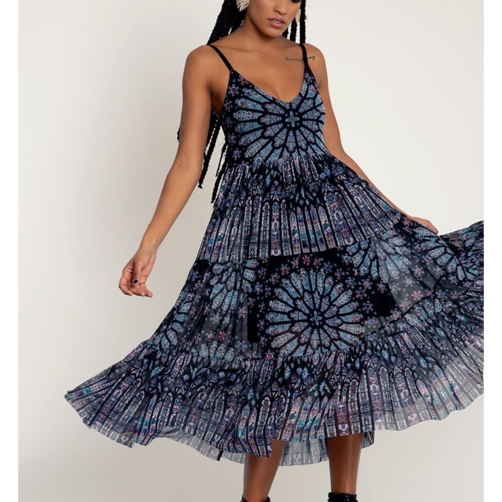Basilica of St Denis cathedral print maxi dress